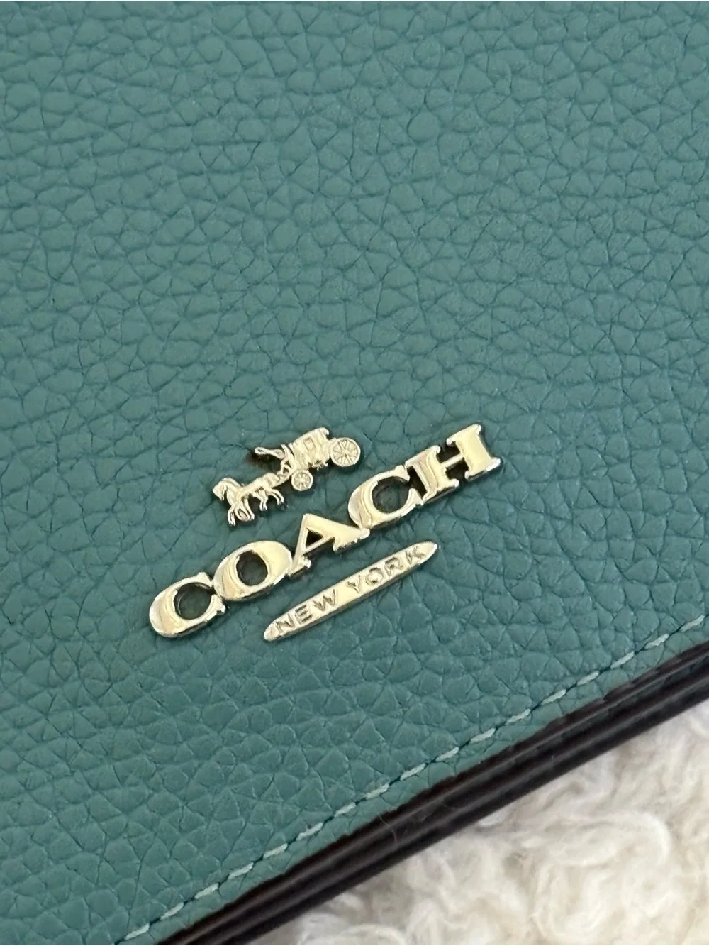 Authentic Coach Crossbody Wallet Purse w/ Authentic Repurposed Charms Keychains